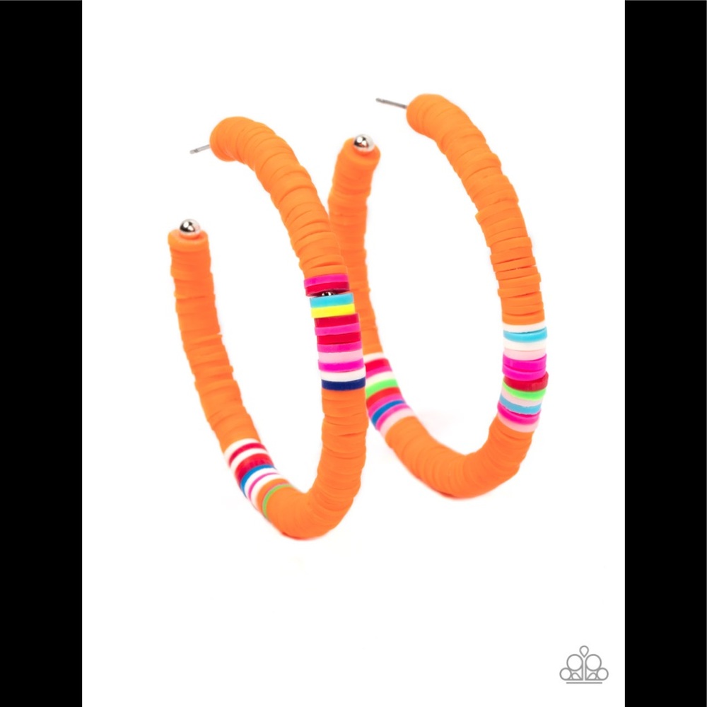 Colorfully Contagious-Orange Earrings